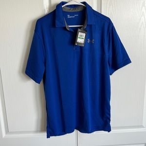 Royal Blue Under Armour Sweat Wicking Polo